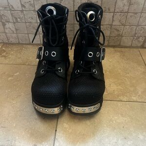 Demonia Cult Studded Women's Platform Boots